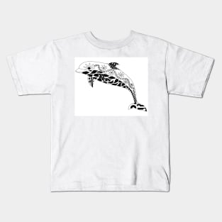 mexican dolphin delfin ecopop hasta el fin art Kids T-Shirt